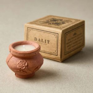 Megah | Original Scent with Rose Detail – Single Dalit Small Candle Present