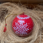 Red Snowflake Bauble