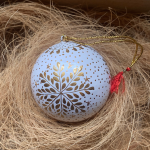 White snowflake Bauble