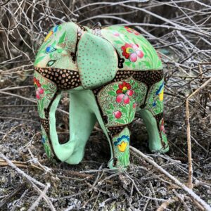 Large Elephant 5 - Bagaldaar Mint Green & Black