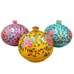 5" Round Opening Easter Trinket Box x3