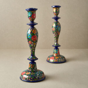 Candlesticks_dark_blue_floral