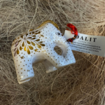 White and gold elephant