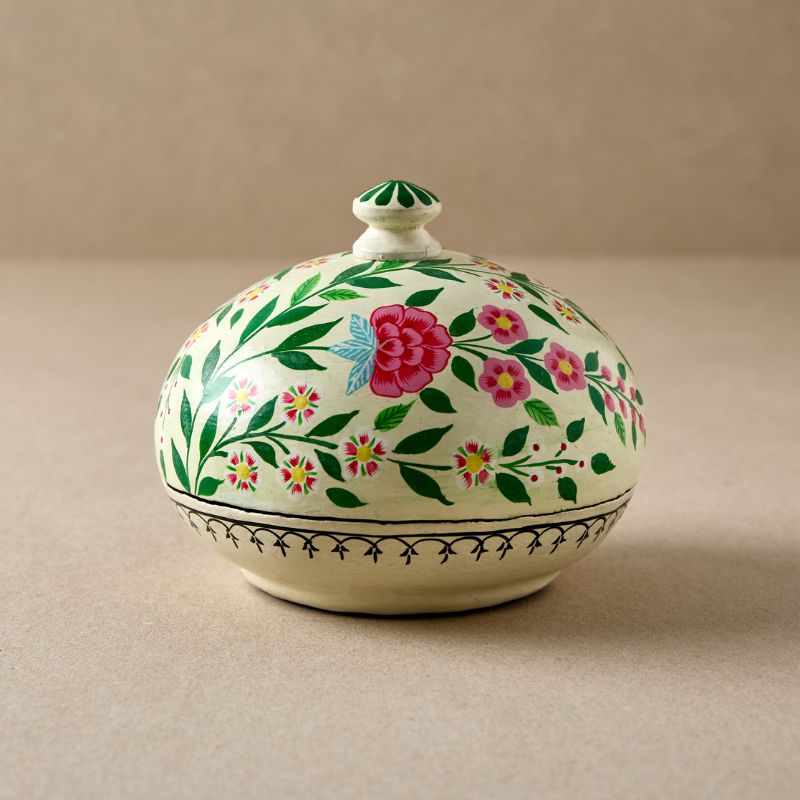 ink Flowers Trinket Box